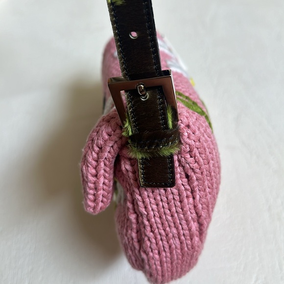 FENDI Knit Floral baguette - Picture 5 of 11